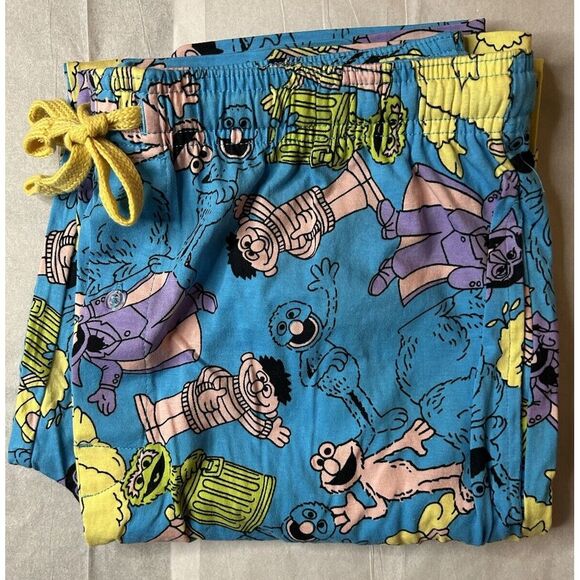Sesame Street Pajama Bottoms Adult Unisex Sizes Lg &‎ small CHRISTMAS GIFTS - Picture 2 of 8
